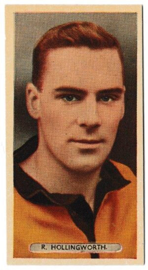 Ardath - 'Famous Footballers' (1934) - Card #18 - R. Hollingworth (Wolverhampton Wanderers)