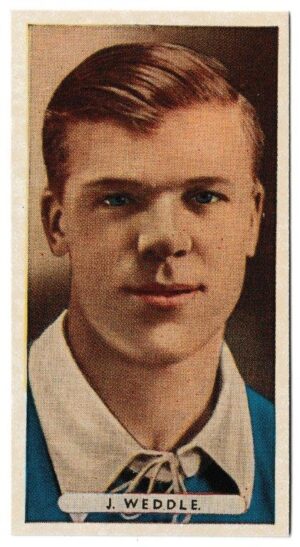 Ardath - 'Famous Footballers' (1934) - Card #22 - J. Weddle (Portsmouth)