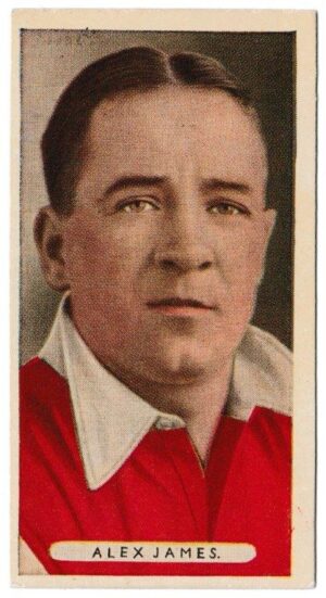 Ardath - 'Famous Footballers' (1934) - Card #50 - Alex James (Arsenal)