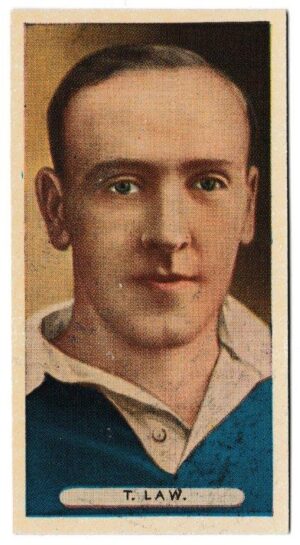 Ardath - 'Famous Footballers' (1934) - Card #8 - T. Law (Chelsea)