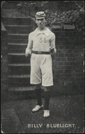 Real Photo - 'Billy Bluelight The Ecentric River Runner' (1905) - Used Postcard