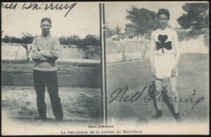 Athens Olympics - 'William Sherring (CAN) Marathon Gold Medal Winner' (1906) - Unused Postcard