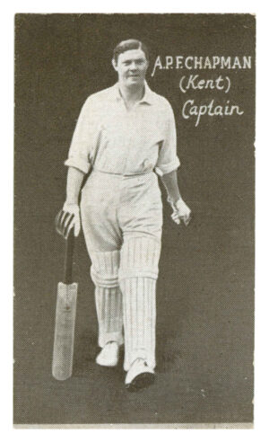 Australian Licorice - 'English Cricketers (Blue Back)' (1928) - A.P. Chapman (Kent)