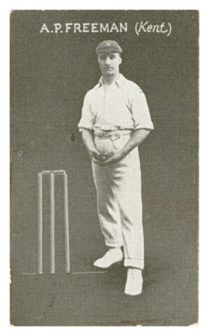 Australian Licorice - 'English Cricketers (Blue Back)' (1928) - A.P. Freeman (Kent) Australian Licorice - 'English Cricketers (Blue Back)' (1928) - A.P. Freeman (Kent)