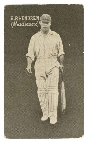 Australian Licorice - 'English Cricketers (Blue Back)' (1928) - E.P. Hendren (Middlesex)