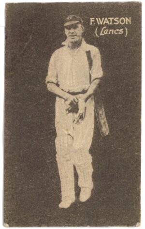 Australian Licorice - 'English Cricketers (1930)' (1930) - F. Watson (Lancashire)