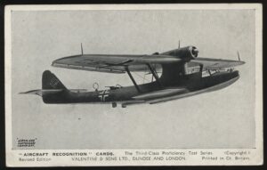 Valentine & Sons - 'No 47 Dornier Do 18K2 German Reconnaissance Flying Boat' (1942) - Aicraft Recognition Card