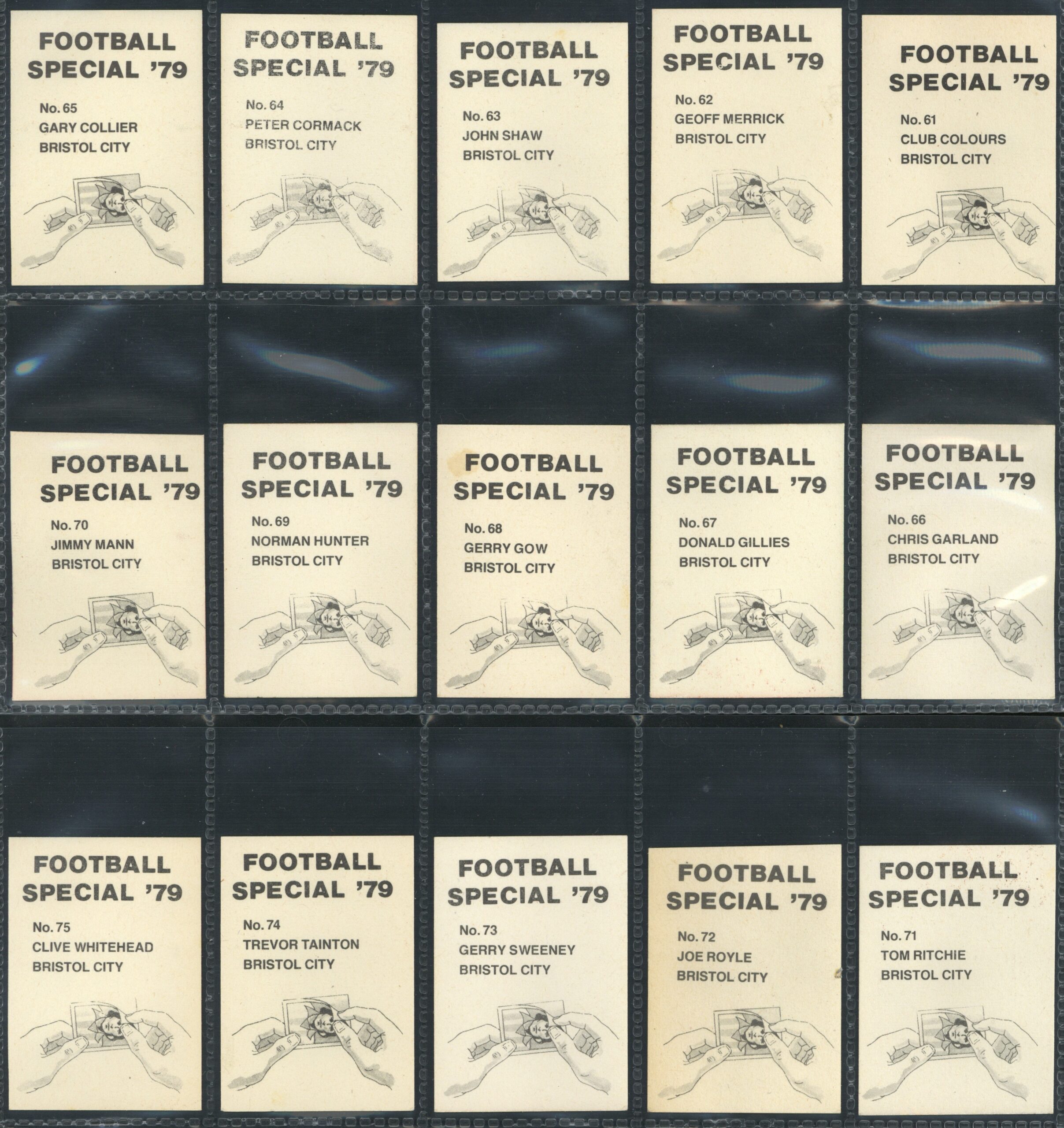 Ava Americana - 'Football 79 - Bristol City' (1979) - Part Set Ava Americana - 'Football 79 - Bristol City' (1979) - Part Set