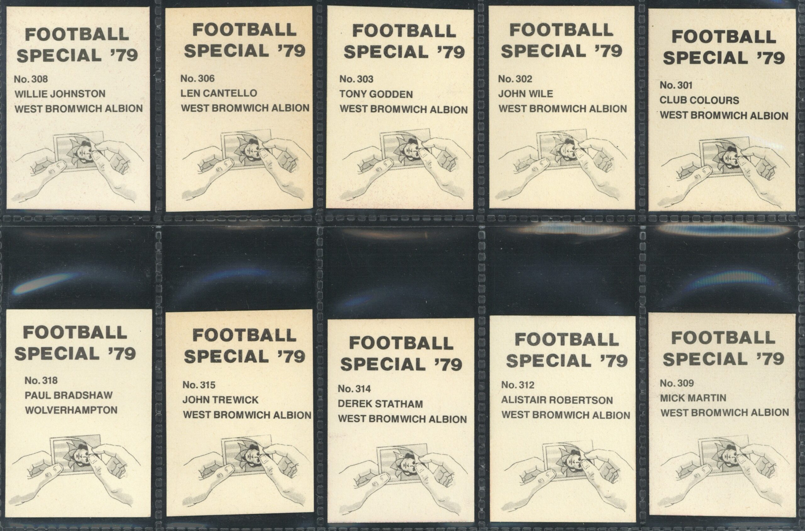 Ava Americana - 'Football 79 - West Bromwich Albion' (1979) - Part Set Ava Americana - 'Football 79 - West Bromwich Albion' (1979) - Part Set