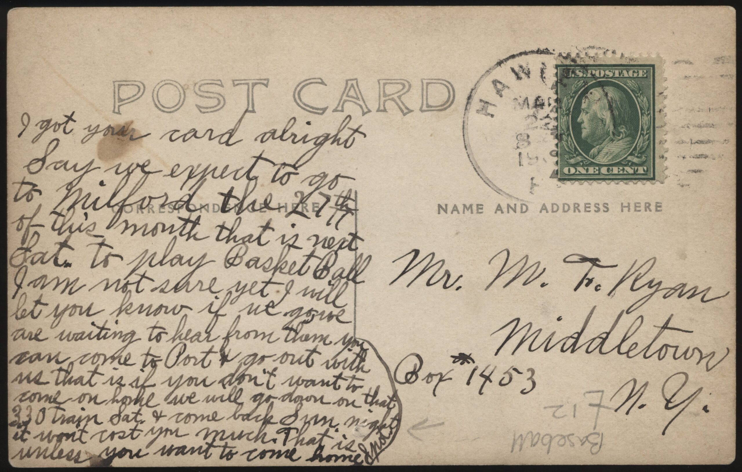 Real Photo - 'The Red Onion Club Baseball postcard' (1909) - Postmarked 22-Mar-1909 Real Photo - 'The Red Onion Club Baseball postcard' (1909) - Postmarked 22-Mar-1909