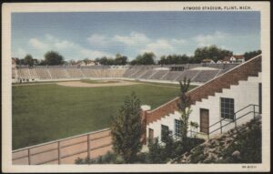 Curt Teich - 'Atwood Stadium Flint Mich 3A-H1511' () - Unused Baseball Postcard
