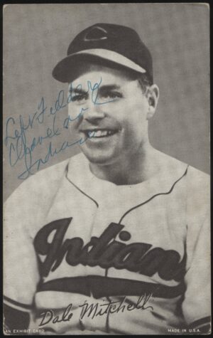 HOF - 'Dale Mitchell' (1947-66) - Baseball Exhibit Card HOF - 'Dale Mitchell' (1947-66) - Baseball Exhibit Card