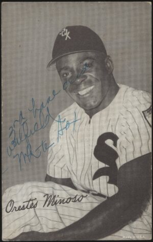 HOF - 'Orestes Minoso' (1947-66) - Baseball Exhibit Card HOF - 'Orestes Minoso' (1947-66) - Baseball Exhibit Card