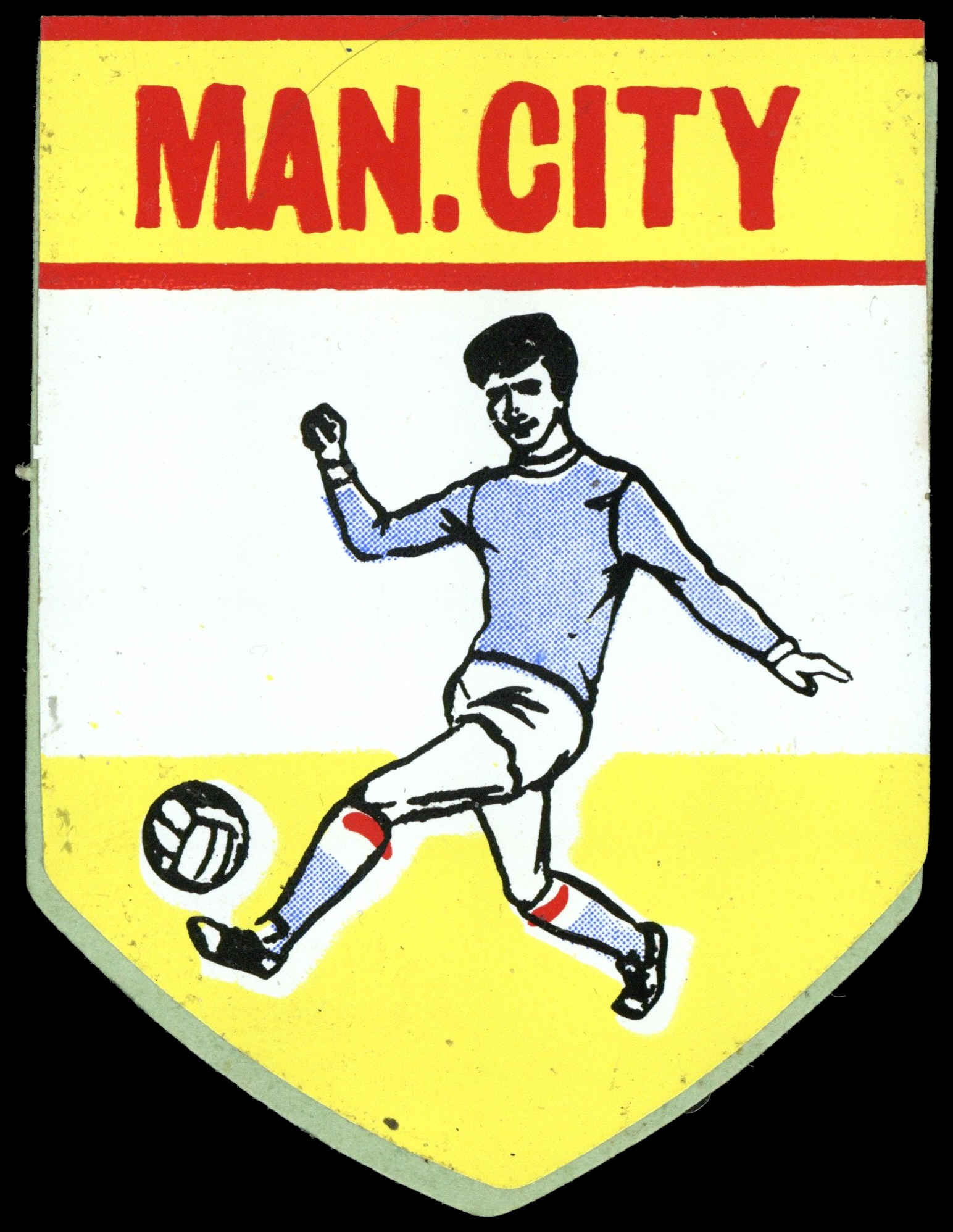 BAB Northern Trancessories - 'Football Clubs (Type 1)' (1970) - Man City (No Outline) BAB Northern Trancessories - 'Football Clubs (Type 1)' (1970) - Man City (No Outline)