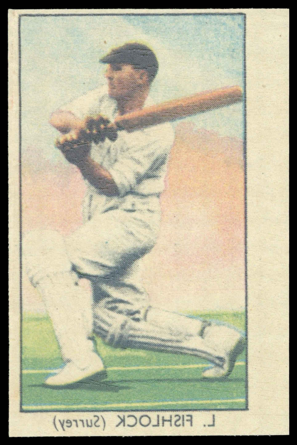Barratt/Napro - 'Famous Cricketers Transfers' (1949) - #16 - L. Fishlock (Surrey) Barratt/Napro - 'Famous Cricketers Transfers' (1949) - #16 - L. Fishlock (Surrey)
