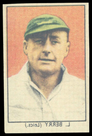 Barratt/Napro - 'Famous Cricketers Transfers' (1949) - #17 - L. Berry (Leics)