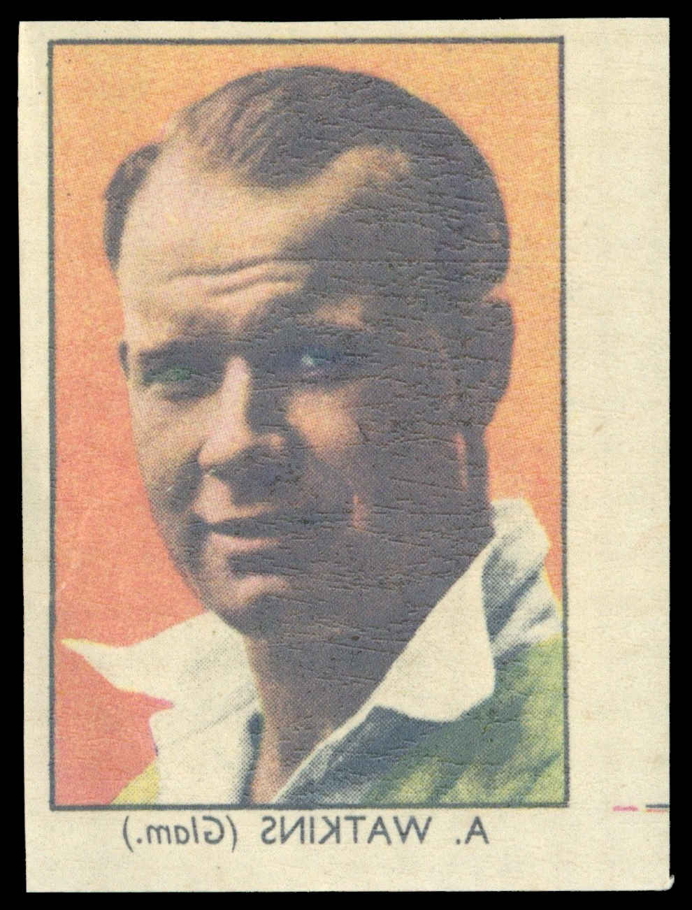 Barratt/Napro - 'Famous Cricketers Transfers' (1949) - #20 - A. Watkins (Glamorgan) Barratt/Napro - 'Famous Cricketers Transfers' (1949) - #20 - A. Watkins (Glamorgan)
