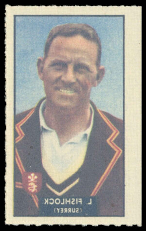 Barratt/WHC - 'Famous Cricketers Transfers' (1949) - #15 - L. Fishlock (Surrey)