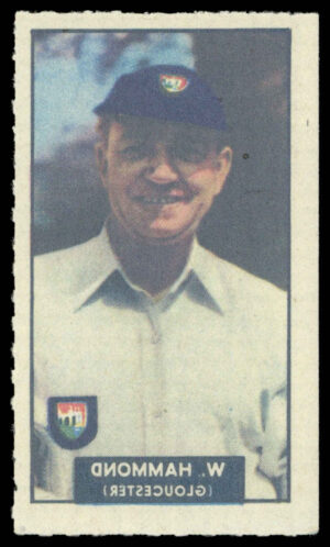 Barratt/WHC - 'Famous Cricketers Transfers' (1949) - #22 - W. Hammond (Gloucestershire)