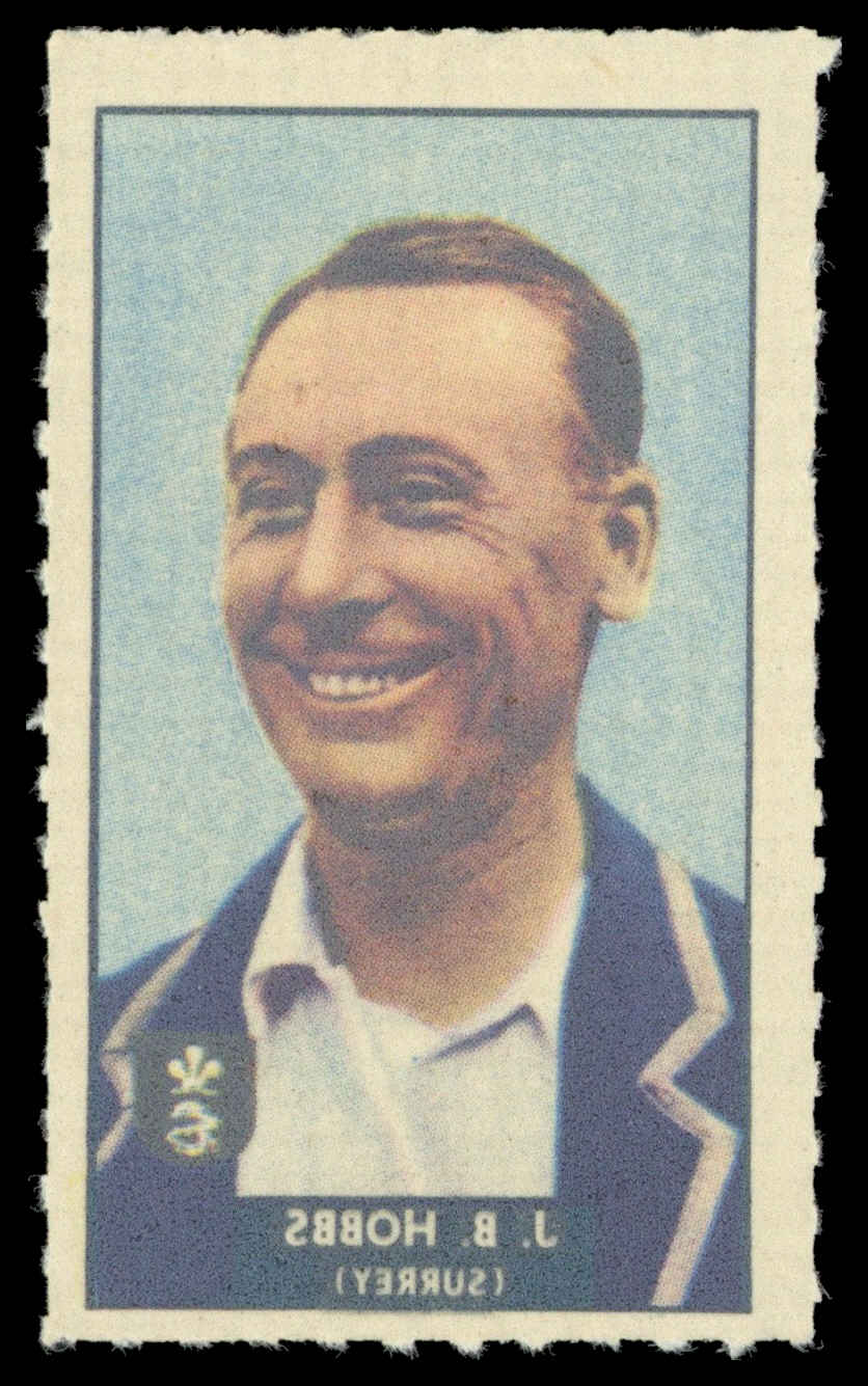 Barratt/WHC - 'Famous Cricketers Transfers' (1949) - #26 - J.B. Hobbs (Surrey) Barratt/WHC - 'Famous Cricketers Transfers' (1949) - #26 - J.B. Hobbs (Surrey)