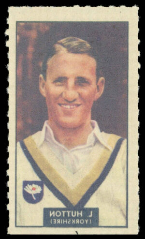 Barratt/WHC - 'Famous Cricketers Transfers' (1949) - #27 - L. Hutton (Yorkshire)