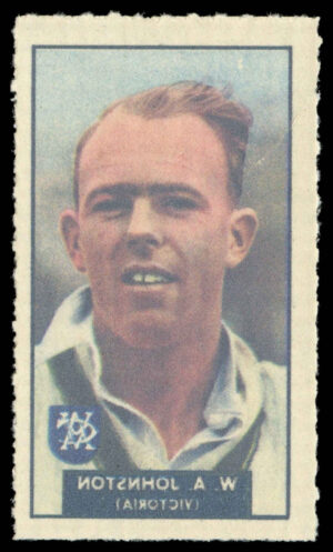 Barratt/WHC - 'Famous Cricketers Transfers' (1949) - #30 - W.A. Johnson (Victoria)