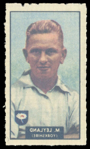 Barratt/WHC - 'Famous Cricketers Transfers' (1949) - #34 - M. Leyland (Yorkshire)