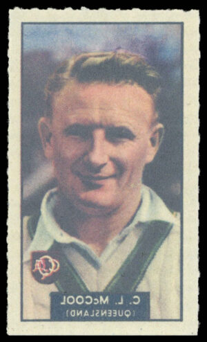 Barratt/WHC - 'Famous Cricketers Transfers' (1949) - #36 - C.L. McCool (Queensland)