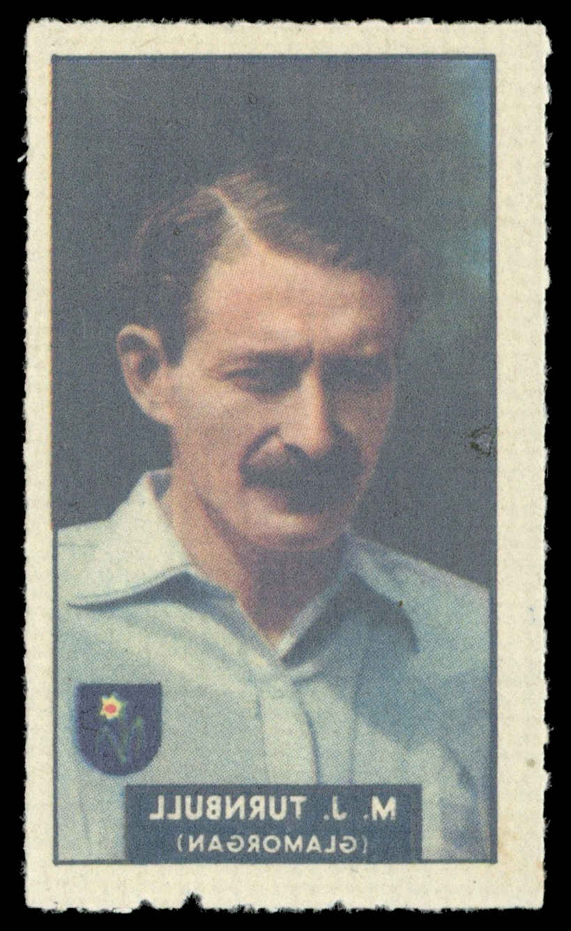 Barratt/WHC - 'Famous Cricketers Transfers' (1949) - #50 - M.J. Turnbull (Glamorgan) Barratt/WHC - 'Famous Cricketers Transfers' (1949) - #50 - M.J. Turnbull (Glamorgan)