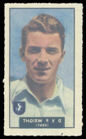 Barratt/WHC - 'Famous Cricketers Transfers' (1949) - #57 - D.V.P. Wright (Kent)