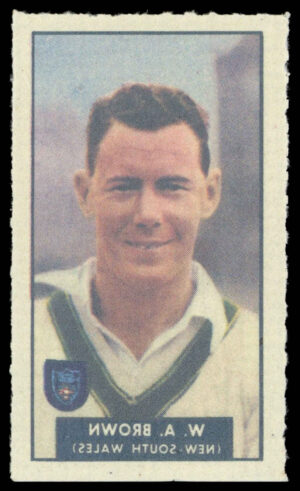 Barratt/WHC - 'Famous Cricketers Transfers' (1949) - #6 - W.A. Brown (New South Wales)