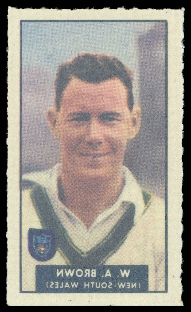 Barratt/WHC - 'Famous Cricketers Transfers' (1949) - #6 - W.A. Brown (New South Wales) Barratt/WHC - 'Famous Cricketers Transfers' (1949) - #6 - W.A. Brown (New South Wales)