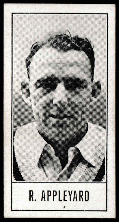 Barratt & Co - 'Test Cricketers by E.W. Swanston' (1956) - R. Appleyard (Yorkshire) Barratt & Co - 'Test Cricketers by E.W. Swanston' (1956) - R. Appleyard (Yorkshire)