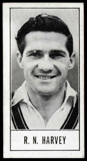 Barratt & Co - 'Test Cricketers by E.W. Swanston' (1956) - R.N. Harvey (Victoria)
