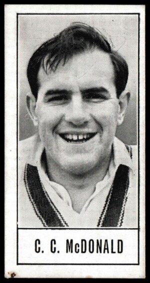 Barratt & Co - 'Test Cricketers by E.W. Swanston' (1956) - C.C. Mcdonald (Victoria)