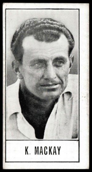 Barratt & Co - 'Test Cricketers by E.W. Swanston' (1956) - K. Mackay (Queensland)