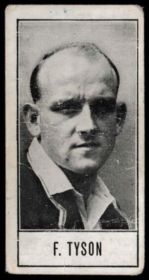 Barratt & Co - 'Test Cricketers by E.W. Swanston' (1956) - F. Tyson (Northants)
