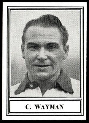 Barratt & Co - 'Famous Footballers 1952-53 - Card #28 - C. Wayman (Preston N.E.)