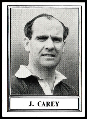 Barratt & Co - 'Famous Footballers 1952-53 - Card #30 - J. Carey (Man Utd) Barratt & Co - 'Famous Footballers 1952-53 - Card #30 - J. Carey (Man Utd)