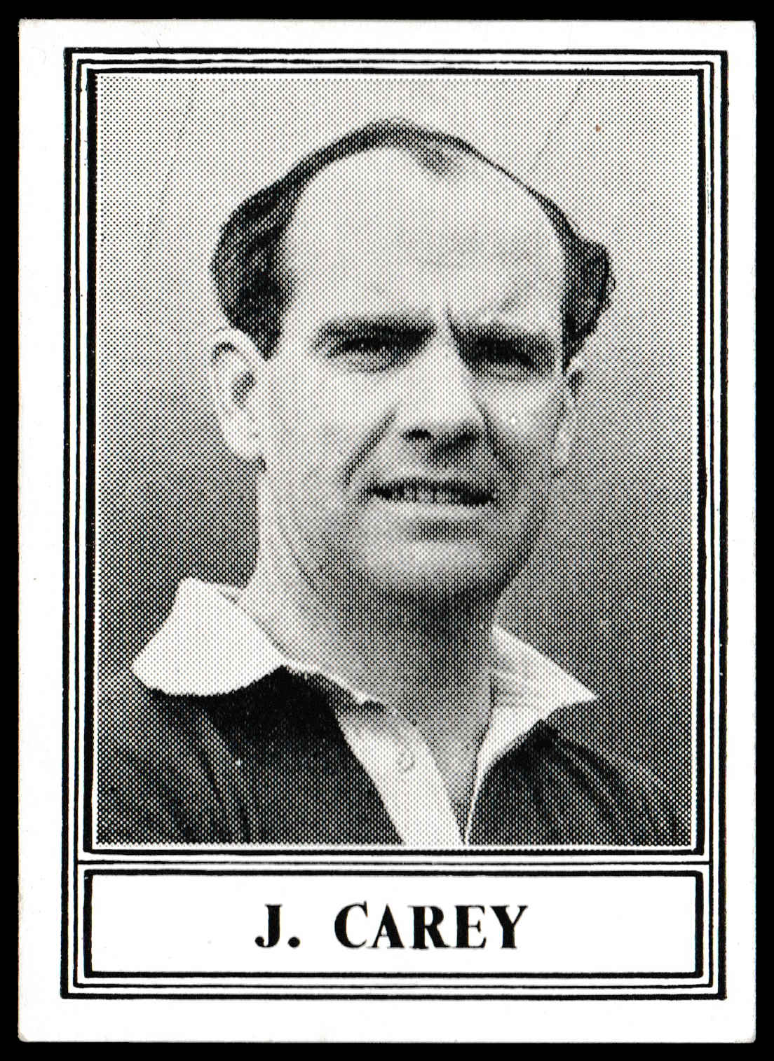 Barratt & Co - 'Famous Footballers 1952-53 - Card #30 - J. Carey (Man Utd) Barratt & Co - 'Famous Footballers 1952-53 - Card #30 - J. Carey (Man Utd)