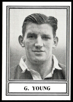 Barratt & Co - 'Famous Footballers 1952-53 - Card #33 - G. Young (Rangers)