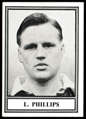 Barratt & Co - 'Famous Footballers 1952-53 - Card #38 - K. Phillips (Portsmouth) Barratt & Co - 'Famous Footballers 1952-53 - Card #38 - K. Phillips (Portsmouth)