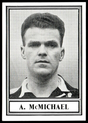 Barratt & Co - 'Famous Footballers 1952-53 - Card #41 - A. McMichael (Newcastle Utd) Barratt & Co - 'Famous Footballers 1952-53 - Card #41 - A. McMichael (Newcastle Utd)