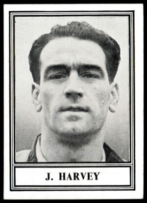 Barratt & Co - 'Famous Footballers 1952-53 - Card #46 - J. Harvey (Newcastle Utd) Barratt & Co - 'Famous Footballers 1952-53 - Card #46 - J. Harvey (Newcastle Utd)