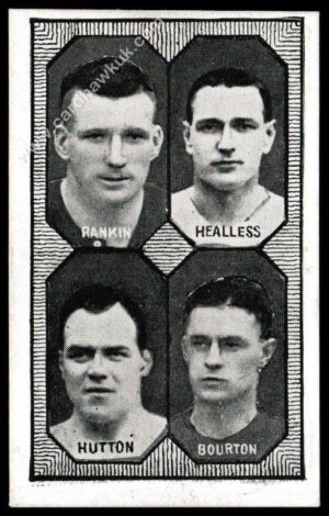 Barratt - 'Football Teams 1st Division' (c1930) - Blackburn Rovers - Rankin/Healless/Hutton/Bourton