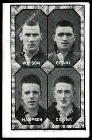 Barratt - 'Football Teams 1st Division' (c1930) - Blackpool - Watson/Grant/Hampson/Downs