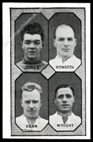 Barratt - 'Football Teams 1st Division' (c1930) - Bolton Wanderers - Jones/Howarth/Kean/Wright