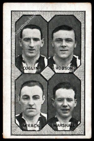 Barratt - 'Football Teams 1st Division' (c1930) - Grimsby Town - Coglin/Robson/Wrack/Marshall
