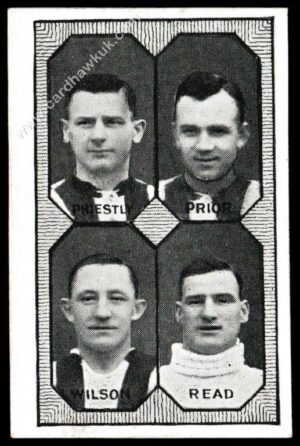 Barratt - 'Football Teams 1st Division' (c1930) - Grimsby Town - Priestley/Prior/Wilson/Read