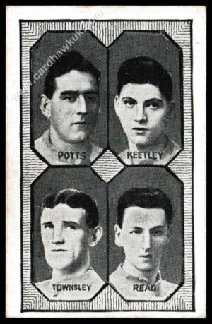 Barratt - 'Football Teams 1st Division' (c1930) - Leeds United - Potts/Keetley/Townsley/Read